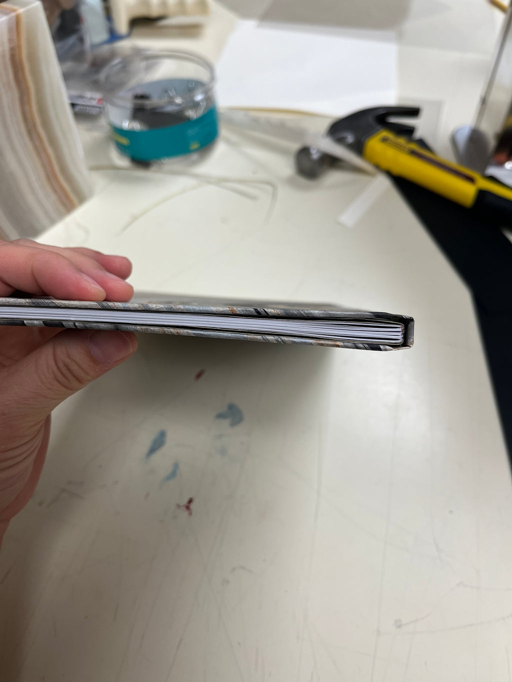 Hand-sewn hardcover books