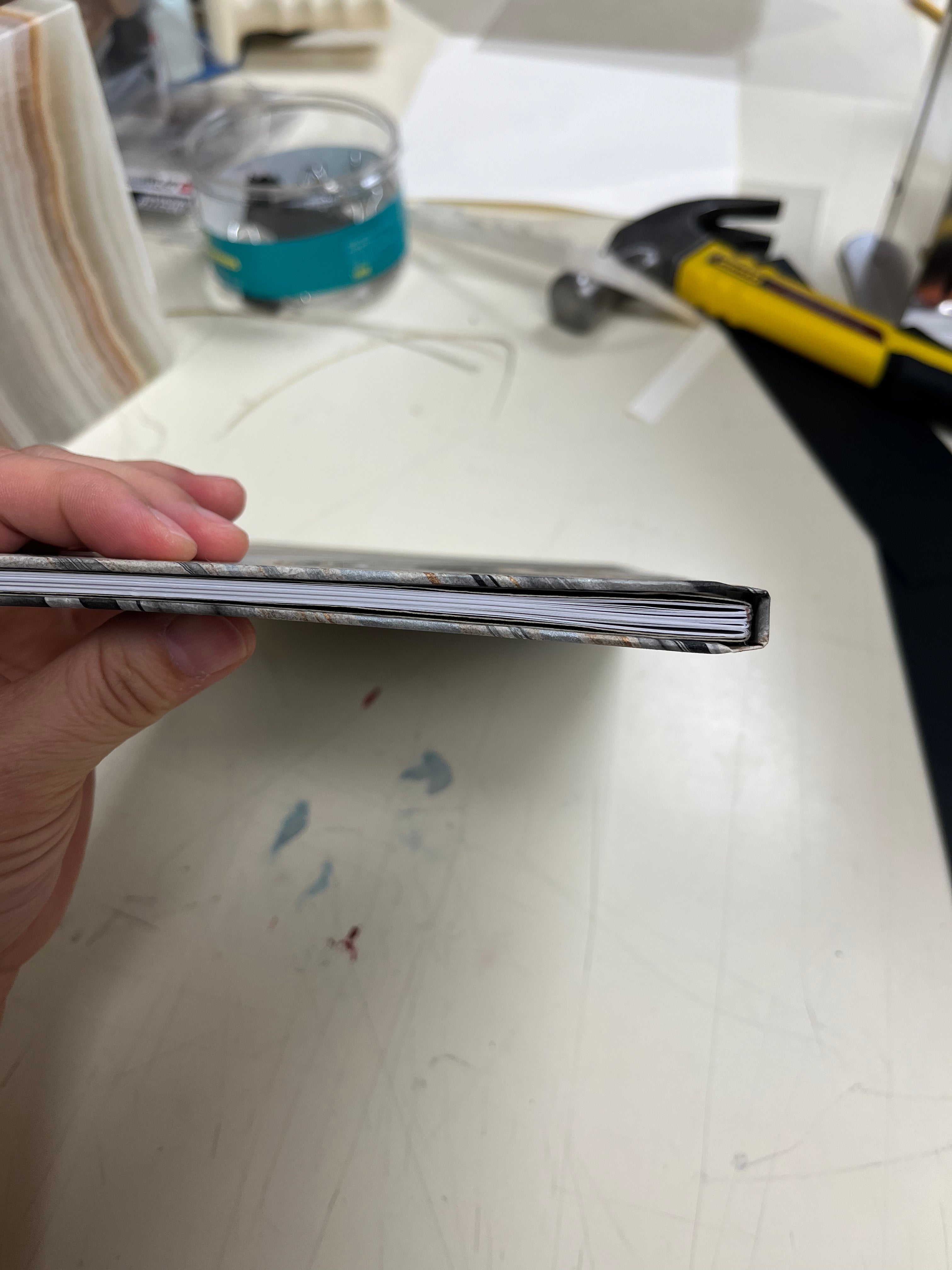 Hand-sewn hardcover books