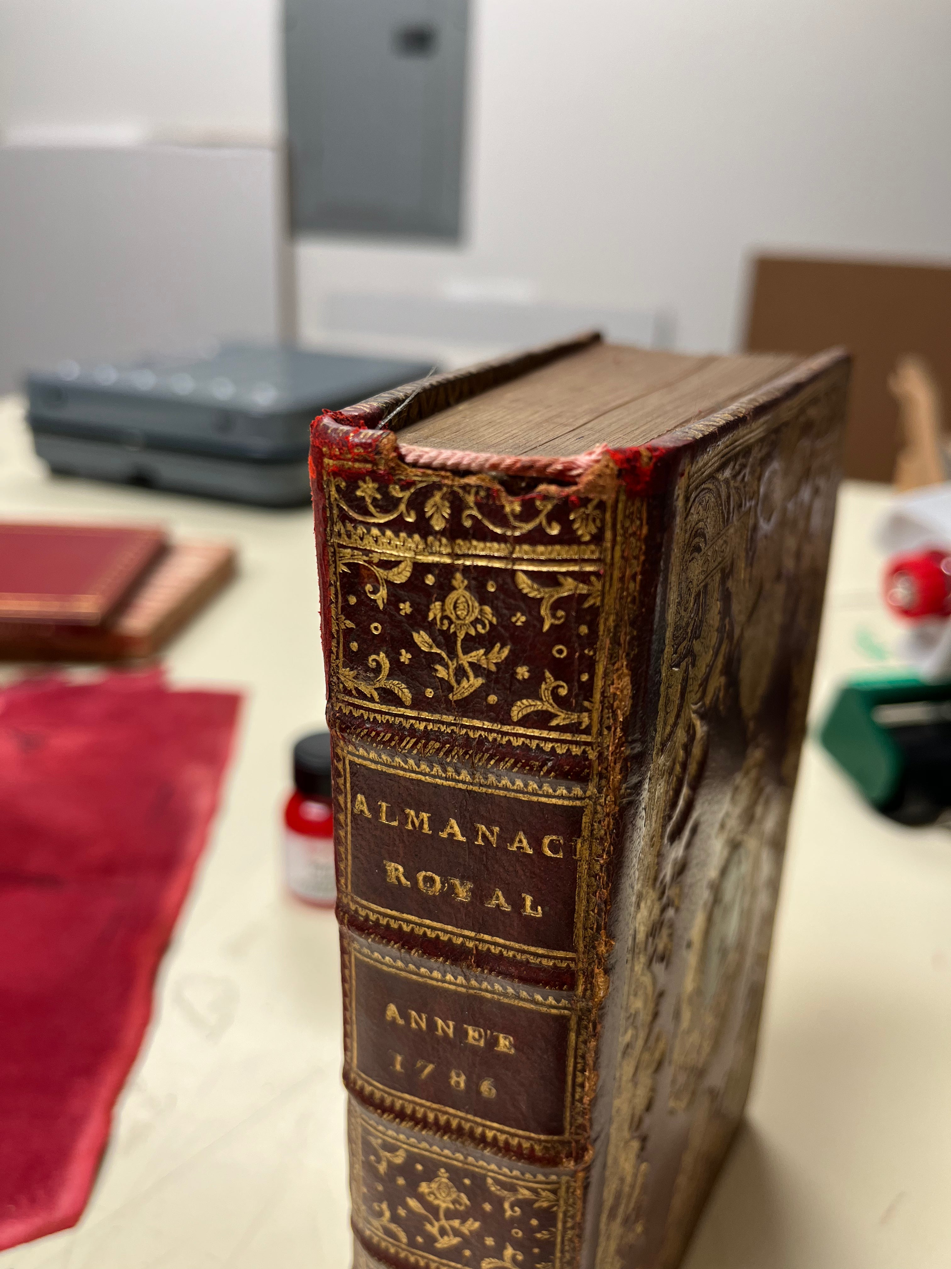Book Repairs - Joints, hinges, minor loss of leather