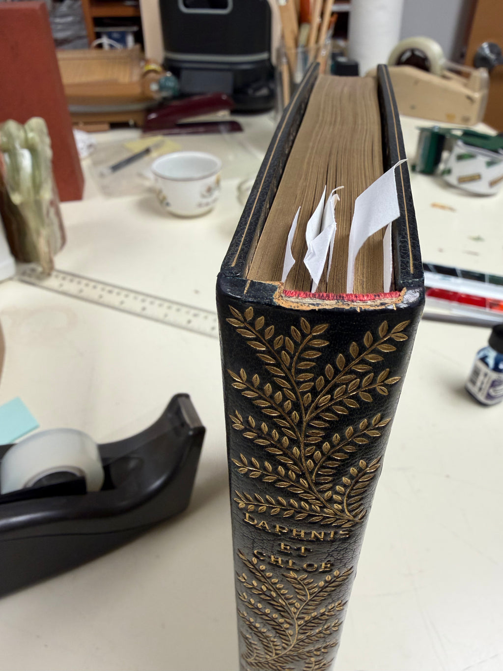 Book Repairs - Joints, hinges, minor loss of leather