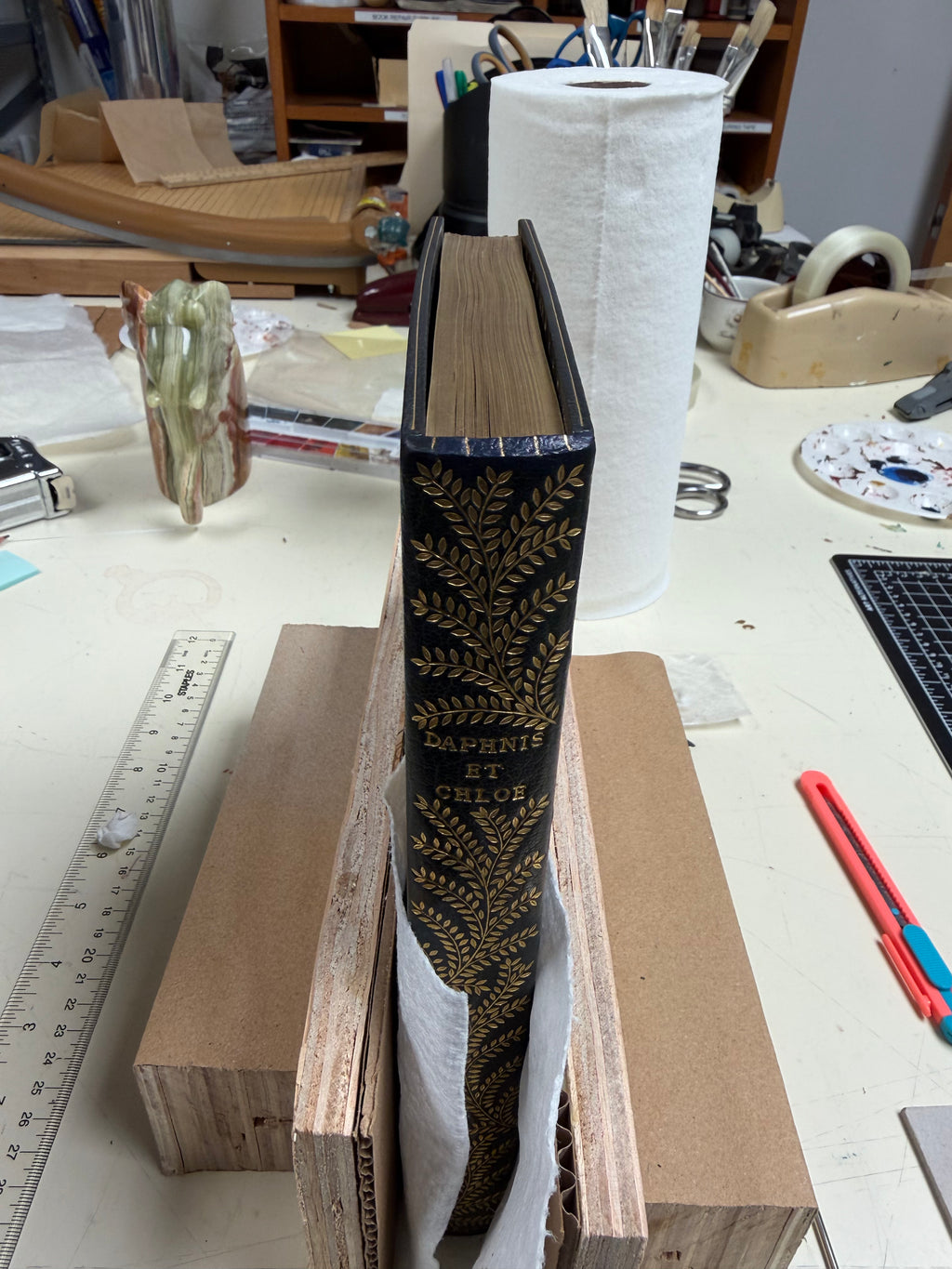 Book Repairs - Joints, hinges, minor loss of leather
